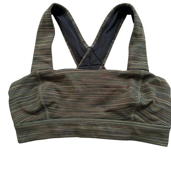 Free People Other - Free people bra olive sz S wide straps no pads lightweight activewear